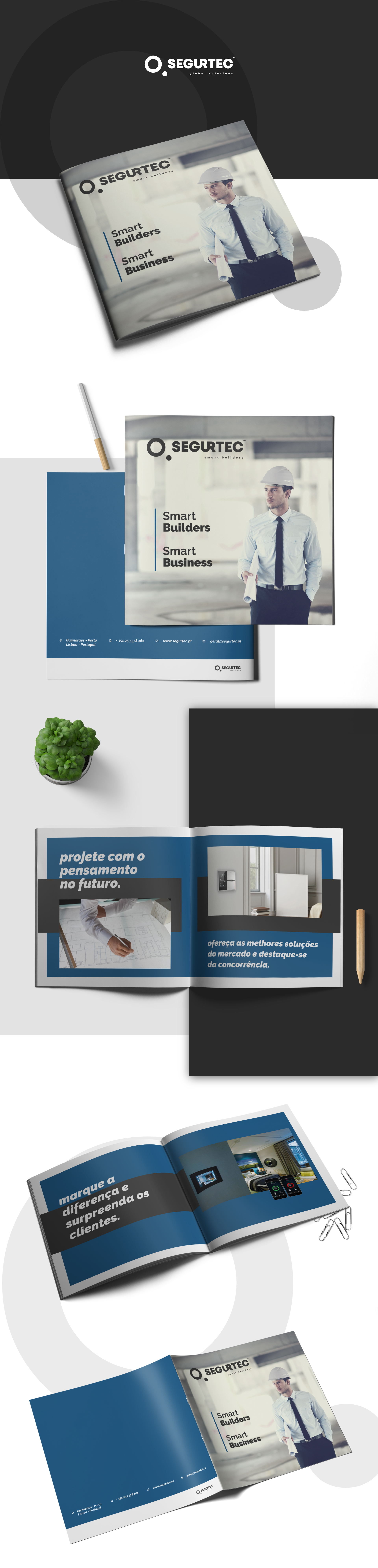 Brochura desenvolvida para a marca Segurtec - mais um trabalho de Editorial da UNIFY